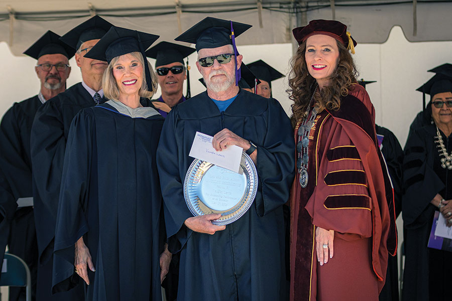 Professor Vaughan Lewis Receives Lou and Ruth Allison Faculty Excellence Award at San Juan College