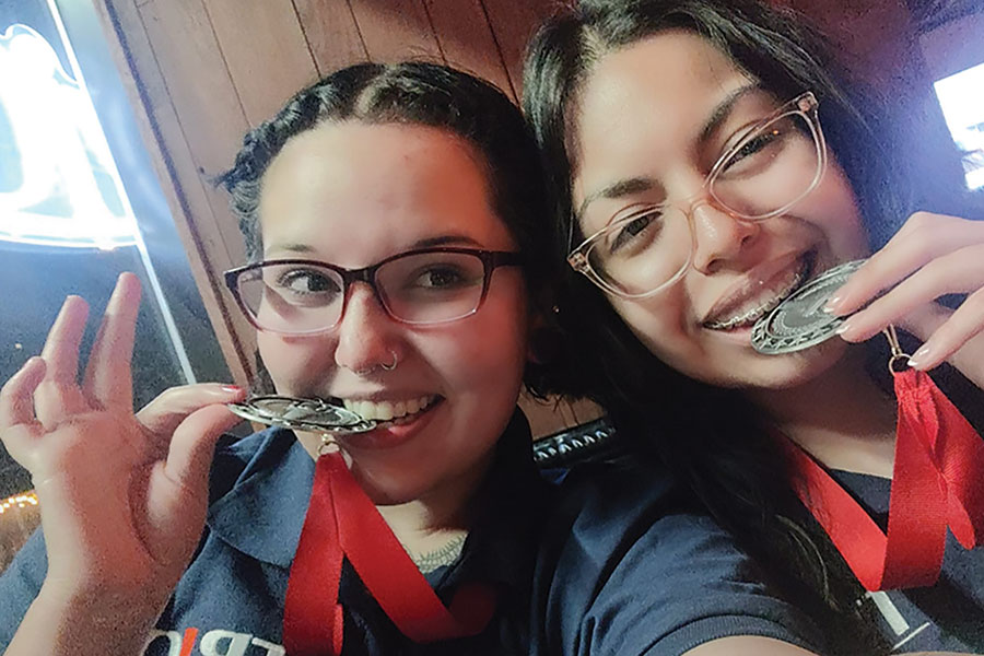 Taylor Zamora with TRIO and another SJC TRIO Student