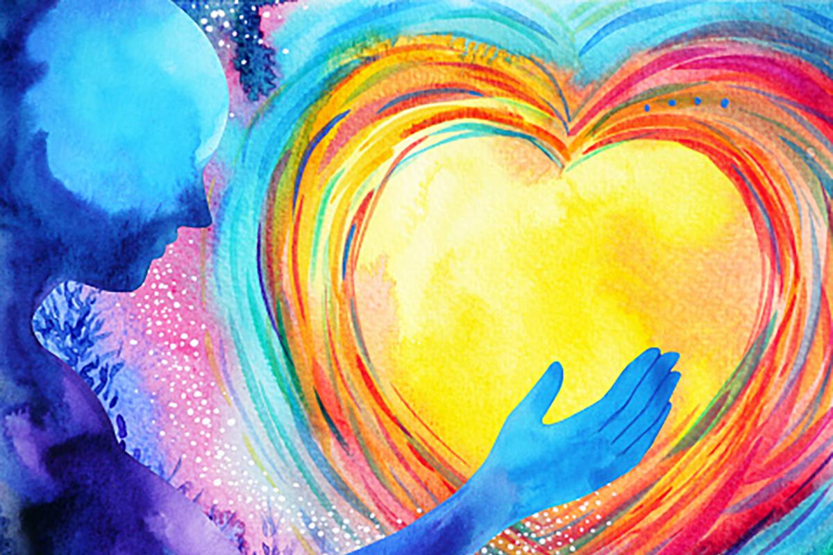 Abstract of Healthy mind and earth connection