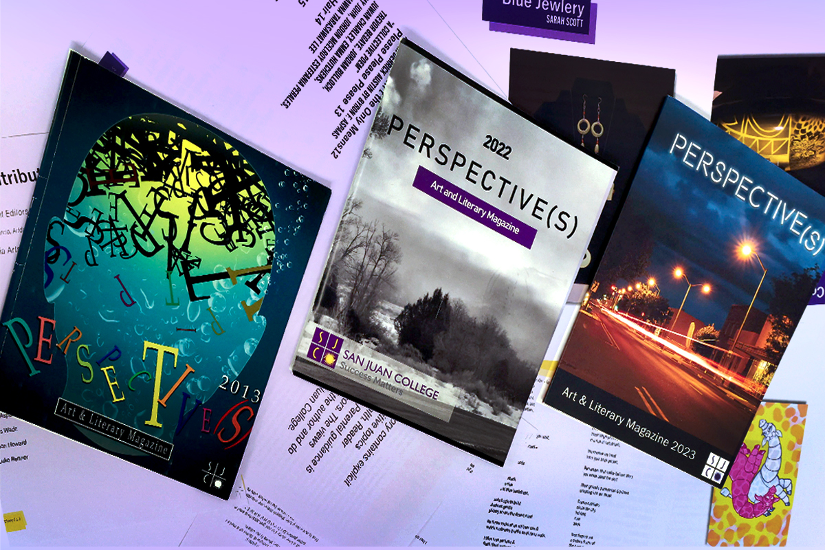 Various copies of the Perspective(s) Magazines